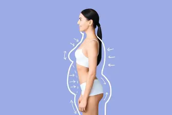 image of woman experiencing fat reduction treatment Rutland