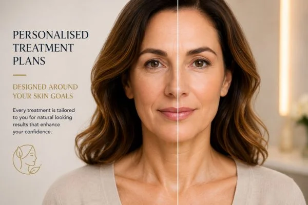 Before and after results of Collagen Lift Therapy Rutland
